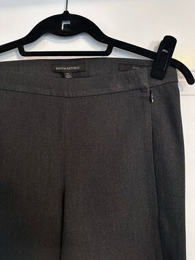 Banana Republic Women's Charcoal Straight-Leg Trousers